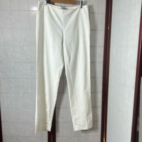 EMILIO PUCCI‎ FIRENZE WHITE SIDE ZIP TROUSER PANTS SIZE US 10 - Picture 2 of 10